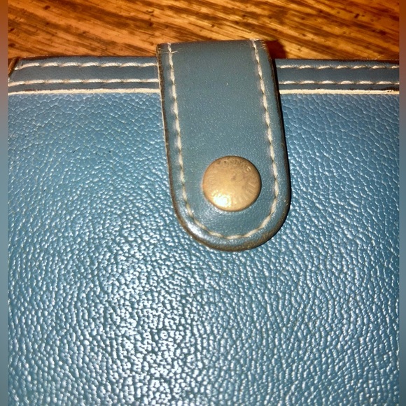 Louis Vuitton Vintage Suhari Compact Zip Wallet Leather Blue - Picture 3 of 12